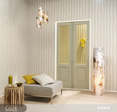 STRIPES ONLY系列3-黃_藍-家飾布