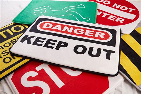 慎康企業-Danger 趣味記憶綿浴墊-危險禁入-Danger 趣味記憶綿浴墊-危險禁入,,地墊