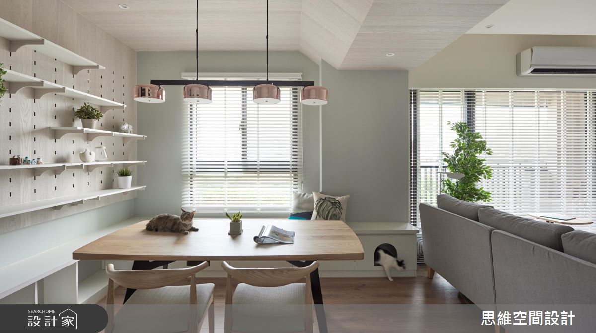 TIPS 5：洞洞板層架、臥榻下方變身喵星人遊戲區