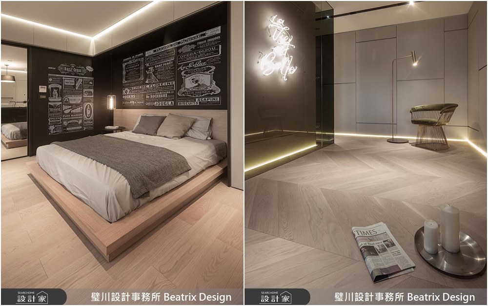 臥室：連床頭塗鴉牆都充滿法國味！藝術大宅完整呈現法式優雅生活